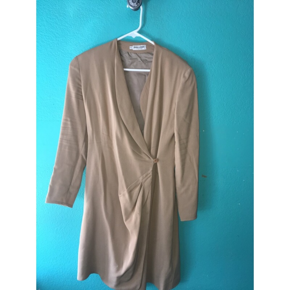 HAZELNUT/ TAN GIORGIO ARMANI DRESS